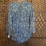 Charlotte Ruse,Blu Wht ,S,Flrl Romper