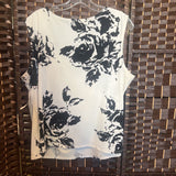 Dress Barn,Crm Blk ,18,Flrl Tank