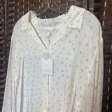 Laura Conrad,Crm Pnk ,XL,Blouse Hearts