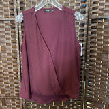 Apt 9,Maroon,Medium,Sleeveless Top