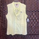 Eddie Bauer,Lt Ylw ,L,Slvless w Buttons