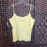 jjill,Lt Ylw,L,Flower Tank