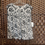 LUCKY BRAND,Bl/Wh,Small,Sleeveless Top