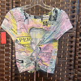 Almost Famous,Pnk Blu ,XL,Newspaper
