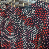 Ann Taylor,Blk Red ,XL,Print