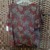 Ann Taylor,Blk Red ,XL,Print