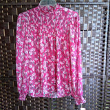 Rachel Zoe,Red,Small,Puffy Sleeve