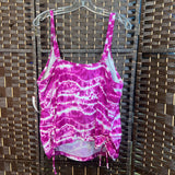 Sonoma,PnkWht,20W,Swimsuit Top