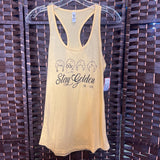 Stay Golden,Yellow,Small,Tank Top