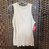 Nine West,Tan,XL,RibbedTank Top