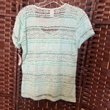 Bongo,Mint,Medium,Lace Top