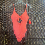 Cupshe,Peach ,L,Key Hole One Pc