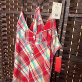 Roper,Red ,L,Plaid Tank
