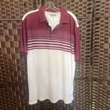 Izod,Plum Wht,L,Golf