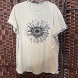 Gr/Bl,Large,Sunflower Tee