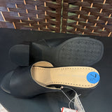 Adrienne Vittadini,Black,7.5,Slip On Heels