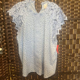NOBO,Lt Blu,2 XL,Lace Floral