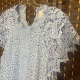 NOBO,Lt Blu,2 XL,Lace Floral
