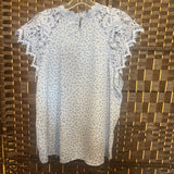 NOBO,Lt Blu,2 XL,Lace Floral