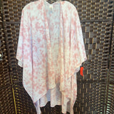 Pink/Wh,OS,Tie Dye Duster