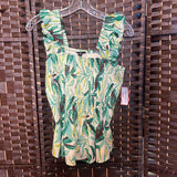 Torrid,Cream+,00,Smocked Sleeveless