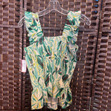 Torrid,Cream+,00,Smocked Sleeveless