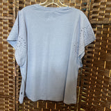Gap,Blue,Large,Eyelet Top