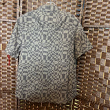 Colorful Planet,Greys ,XL,Checkered Shirt