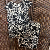 Alfani,Blk Wht ,14,Floral Top & Skirt