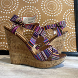 Chinese Laundry,Purple Stripes,10,Sandals
