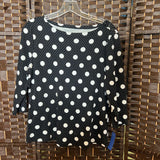 Charter Club,Bl/Wh,Large,Polka Dot Top