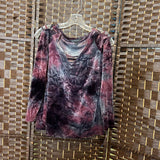 Rock & Republic,Bl/Pur,Small,Cold Shoulder Rop