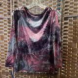 Rock & Republic,Bl/Pur,Small,Cold Shoulder Rop