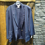 Attitudes,Navy,12P,Unlined Blazer