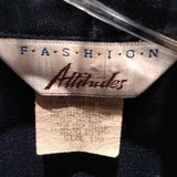 Attitudes,Navy,12P,Unlined Blazer