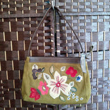 Preston & York,Olive , Floral Embroidery