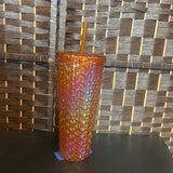 MAINSTAYS,Orange,26 oz,Textured Tumbler
