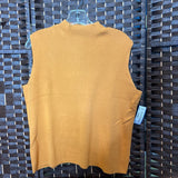 Design Original,Yellow,XL,Slvless Mock Neck