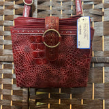 Relic,Red, Scaled Crossbody Purse
