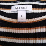 Nine West,Cream+,Large,Striped Top