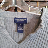 American Eagle,Grey ,S,V Sweater