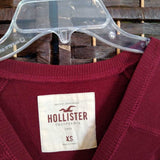 Holister,Wine ,XS,Sweat Shirt