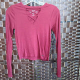 Holister,Rust ,XS,Cross Front Shirt