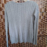 American Eagle,Grey ,XS,Cable Sweater