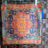 Pillow Case,Orng Blu,16x16,Pattern