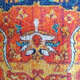 Pillow Case,Orng Blu,16x16,Pattern