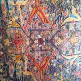 Pillow Case,Orng Blu,19x19,Pattern