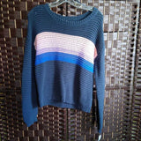 Aeropostale,Blue Pch ,S,Stripe Sweater