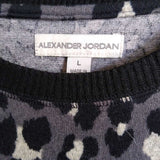 Alexander Jordan,Blk Grey ,L,Chitah Sweater