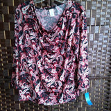 Jenni & Ma,Rd Blk Wht,L,Print Scoop Paisley